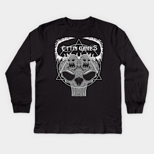 Gaming at Ettin is Metal Kids Long Sleeve T-Shirt